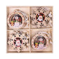 Frendorf | 12pcs Holz Weihnachtsbaum Anhänger Set