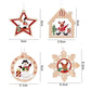 Frendorf | 12pcs Holz Weihnachtsbaum Anhänger Set