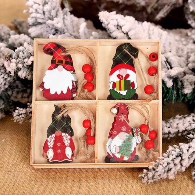 Frendorf | 12 Stück Holzgnome Baumhängeset