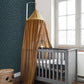 Frendorf | Dunkelblaue Vliestapete, goldene Punkte 139276, Wald Freunde, Esta