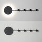 Frendorf | 27,5"/39" Breite Schwarz/Weiß Runde LED Wandlampe Simplicity LED Acryl Wandleuchte in Warm/Weiß Licht mit Aufhängern