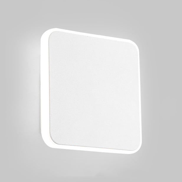 Frendorf | 1 Licht Studienraum Wandleuchte mit quadratischer Shade Schwarz/Weiß Wandlampe in Warm/Weiß Licht