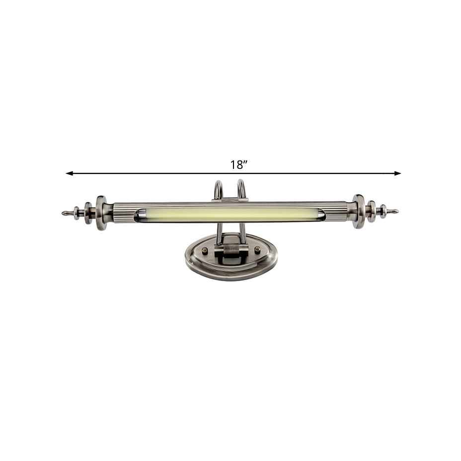 Frendorf | Verchroomd Nikkel Lineaire Vanity Wandlamp Modern 18"/29.5" W LED Metaal Wandverlichting Fixture in Warm/Wit Licht