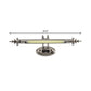 Frendorf | Verchroomd Nikkel Lineaire Vanity Wandlamp Modern 18"/29.5" W LED Metaal Wandverlichting Fixture in Warm/Wit Licht