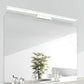 Schwarz/Weiß Slim Vanity Lampe mit rechteckigem Schirm Einfaches 16"/23.5" W LED Acryl Wandleuchte über Spiegel