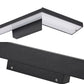 Schwarz/Weiß Slim Vanity Lampe mit rechteckigem Schirm Einfaches 16"/23.5" W LED Acryl Wandleuchte über Spiegel