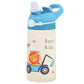 Frendorf | 13.50oz. Isolierte Edelstahl-Wasserflasche Auslaufsicher mit Strohhalm Druckknopfsperre