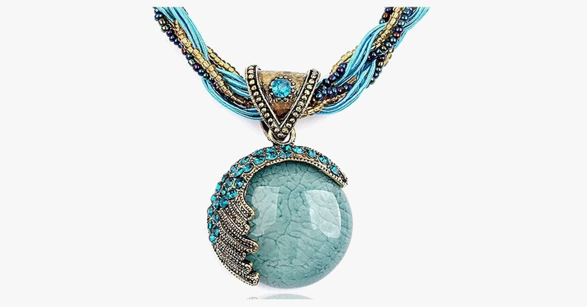 Frendorf | Bohemian Edelstein Anhänger - Bohemian Stein für einen modischen Look