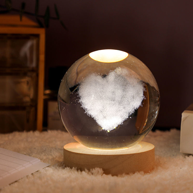 Frendorf | Leuchtende Kristallkugel Nachtlampe