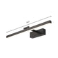 Simplistischer Stil Rechteckige Aluminium Wandlampe 16"/19.5" W LED Make-up Spiegellicht in Schwarz/Weiß für Badezimmer