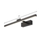 Simplistischer Stil Rechteckige Aluminium Wandlampe 16"/19.5" W LED Make-up Spiegellicht in Schwarz/Weiß für Badezimmer