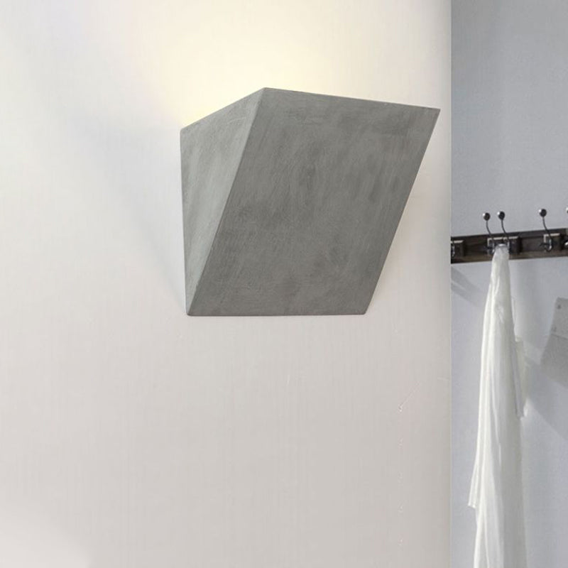 Frendorf | Zement Schüssel/Zylinder Schirm Wandbeleuchtung Moderner Stil 1 Licht Badezimmer Wandlicht Leuchte in Grau