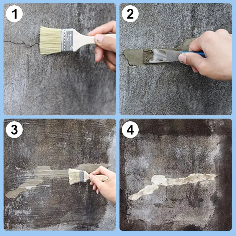 Frendorf | 300g transparente wasserdichte Klebstoff Außenwände Leckdicht Beschichtung Badezimmerboden Rissabdichtung schimmelresistent