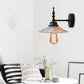 Frendorf | Klar/Grün Glas Schwarze Wandleuchte Kegel/Breite Flare 1-licht Industrie Wandlampe für Wohnzimmer