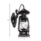 Frendorf | Kerosene Klare Glas Wandlamp Kust Enkel Peertje Woonkamer Sconces Lamp in Zwart/Antiek Messing