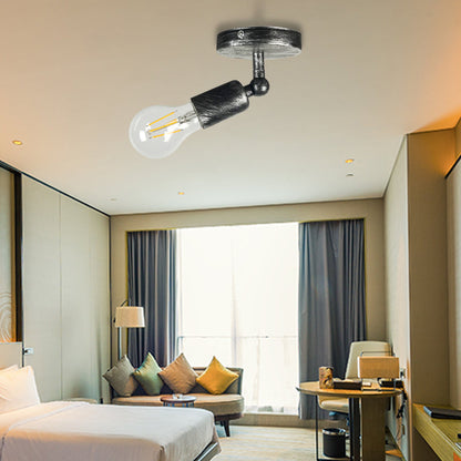 Frendorf | Georgian Mini Wandlamp met Open Peertje Rustieke Stijl 1 Hoofd Slaapkamer Verstelbare Wandverlichting in Antiek Messing / Verweerd Koper