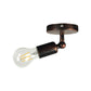 Frendorf | Georgian Mini Wandlamp met Open Peertje Rustieke Stijl 1 Hoofd Slaapkamer Verstelbare Wandverlichting in Antiek Messing / Verweerd Koper