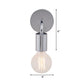 Frendorf | Gehoekte Slaapkamer Wandverlichting Retro Stijl Metalen 1 Lamp Wit/Chroom Afwerking Sconcelamp