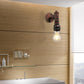 Frendorf | 1 Licht Eisen Wand Sconces Beleuchtung Industriell Schwarz/Gebürstetes Silber Bare Bulb Innen Wand Montiert Lampe mit Wasserrohr