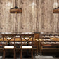 Ländliche wiederverwendete Holz-Tapete für Restaurant 33' x 20,5" Wandkunst in dunkler Farbe