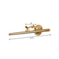 Frendorf | Lineare Metallische Wandbeleuchtung Modernistischer Stil 16"/21.5" Breite LED Messing/Gold Finish Wandmontage Beleuchtung über Spiegel