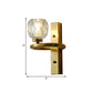 Frendorf | 1 Licht Kristall Wandlamp Moderne Goldene Kugel Schlafzimmer Wandleuchte Beleuchtung