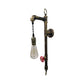 Frendorf | Antieke Messing Pijp Wandlamp Rustic Industrieel IJzer 1 Licht Woonkamer Wandlamp met Hangende Gloeilamp
