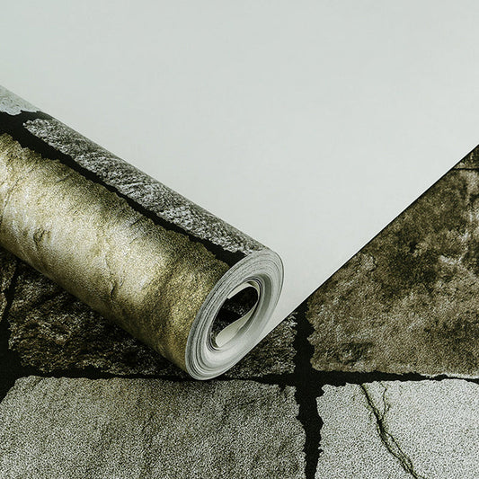 Industrielle quadratische Ziegel Tapete Papier-Made feuchtigkeitsbeständig dunkle Farb Wandkunst