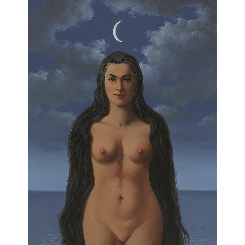 Frendorf | Blau-Braun Nude Wandmalereien Nachthimmel Surrealistische Waschbare Wanddekoration für Schlafzimmer