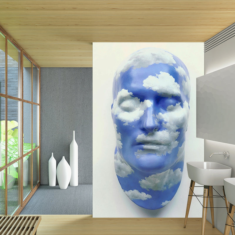 Nicht-gewebte wasserfeste Wandbilder Surrealist Rene Magritte die Zukunft der Statuen Kunstwerk Wandverkleidung