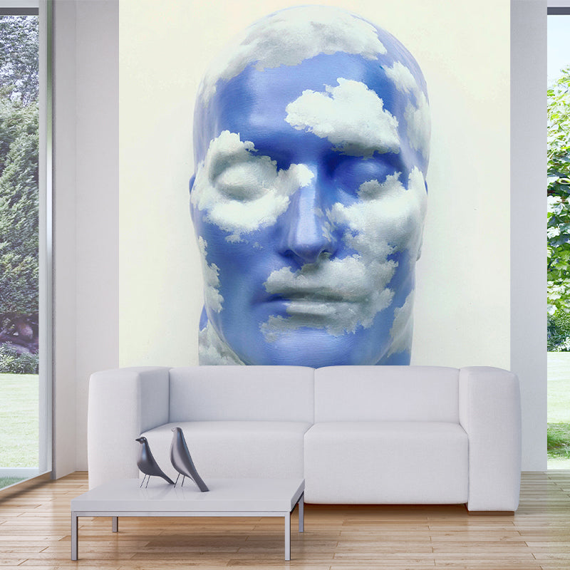 Nicht-gewebte wasserfeste Wandbilder Surrealist Rene Magritte die Zukunft der Statuen Kunstwerk Wandverkleidung