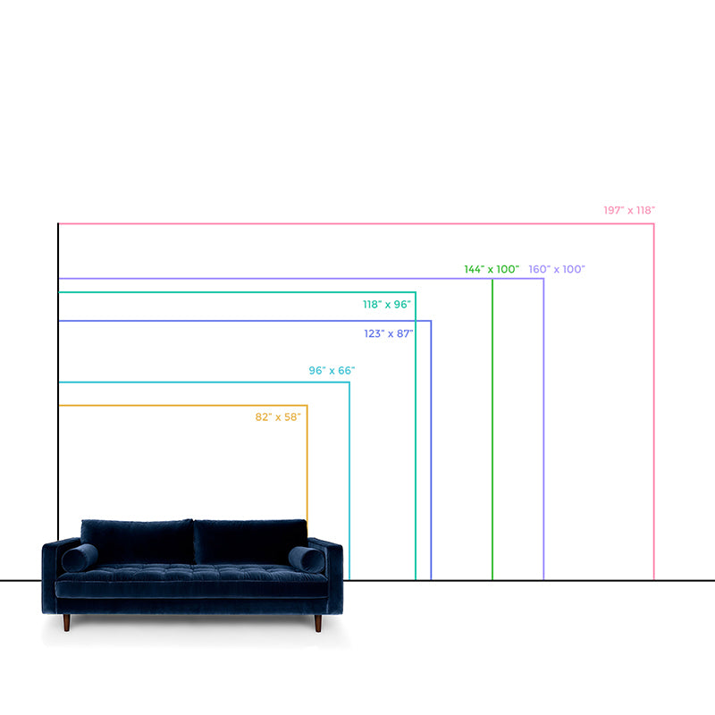 Blau-Grün Geometrische Tapetenwandbilder Fleckenresistent Modernes Wohnzimmer Wandkunst