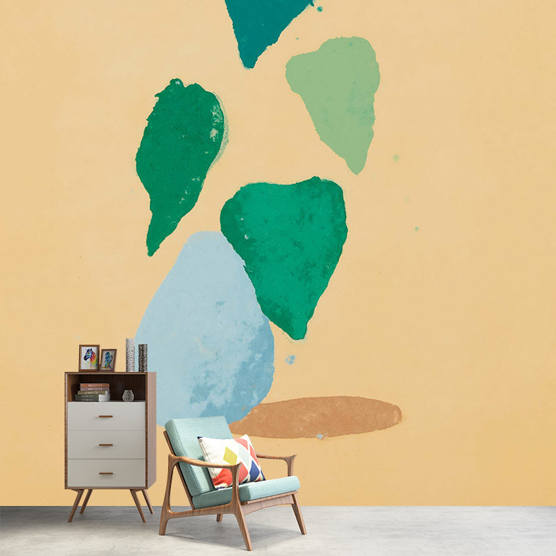 Frendorf | Behang met potplanten Muurdecoratie Art Deco Vlekbestendige Wandbekleding voor de Slaapkamer, Op Maat Gemaakt