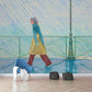 Frendorf | Große Walk in Rain Wandbilder Tapete Feuchtigkeitsresistente Kunst Schlafzimmer Wanddekoration