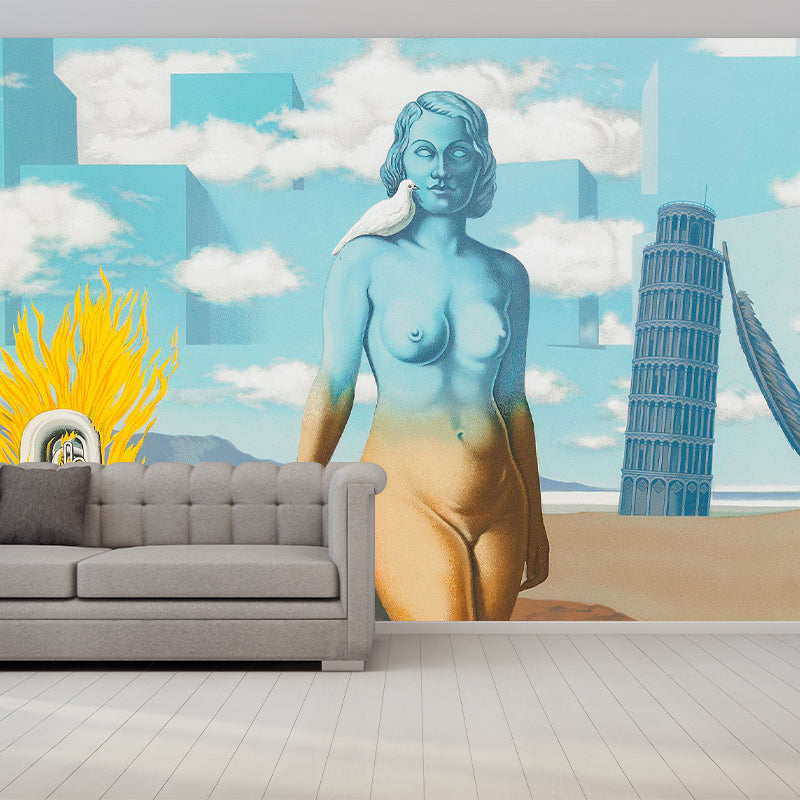 Le Domaine Enchante VI Wandtattoo Surrealistische Wasserfeste Schlafzimmer Wandverkleidung, Individuelle Größe