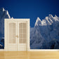 Frendorf | Sunshine on Snow Mountain Murals Moderne Fleckenresistente Wohnzimmer Wanddeko, Maßdruck