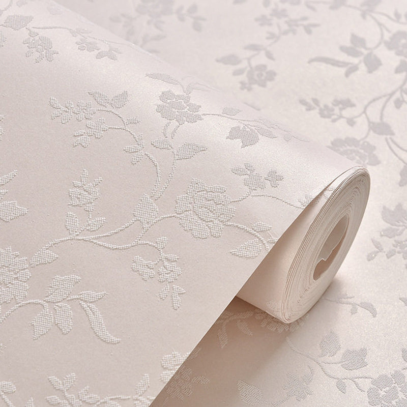 Blumenbedruckter Tapetenroll Rustic Semi-Gloss Wandverkleidung in Pastellfarben für Mädchenzimmer