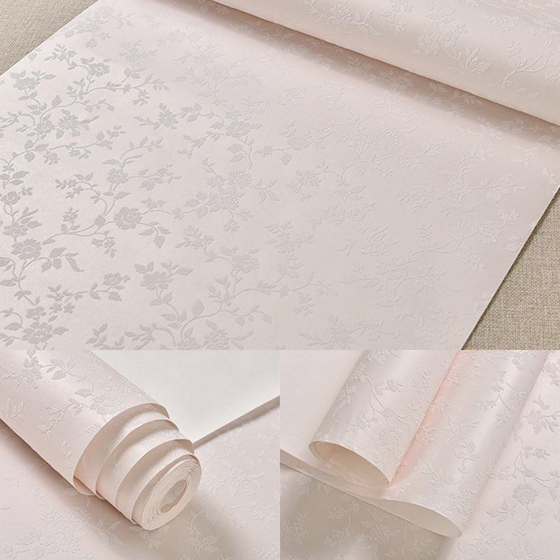 Blumenbedruckter Tapetenroll Rustic Semi-Gloss Wandverkleidung in Pastellfarben für Mädchenzimmer