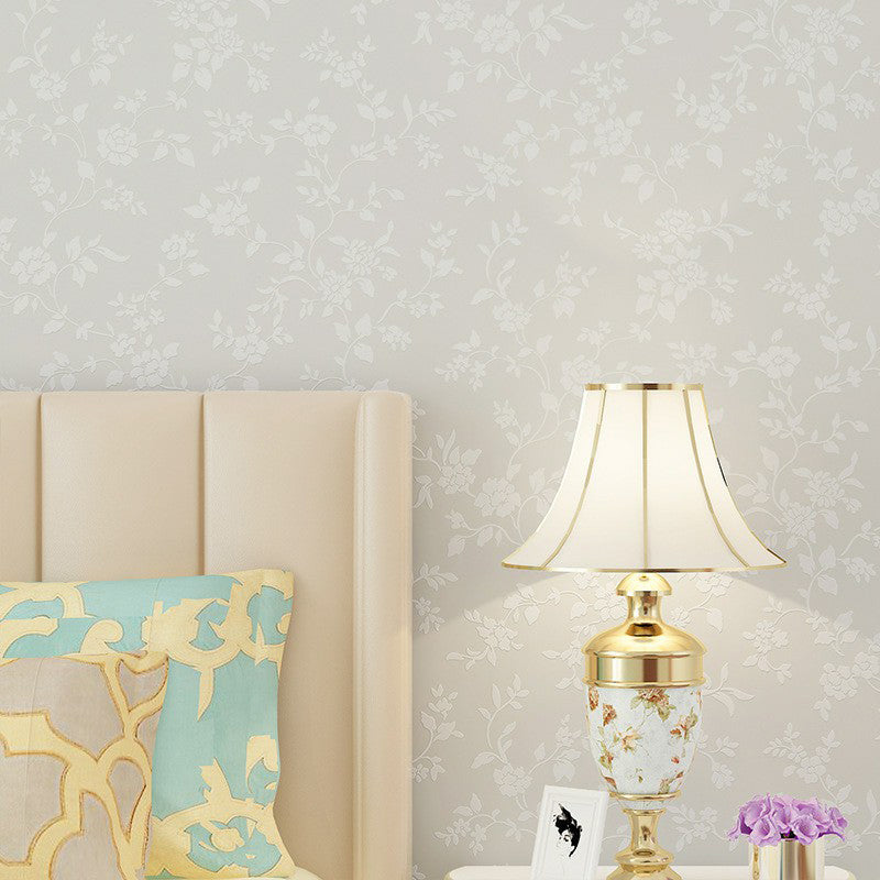 Blumenbedruckter Tapetenroll Rustic Semi-Gloss Wandverkleidung in Pastellfarben für Mädchenzimmer