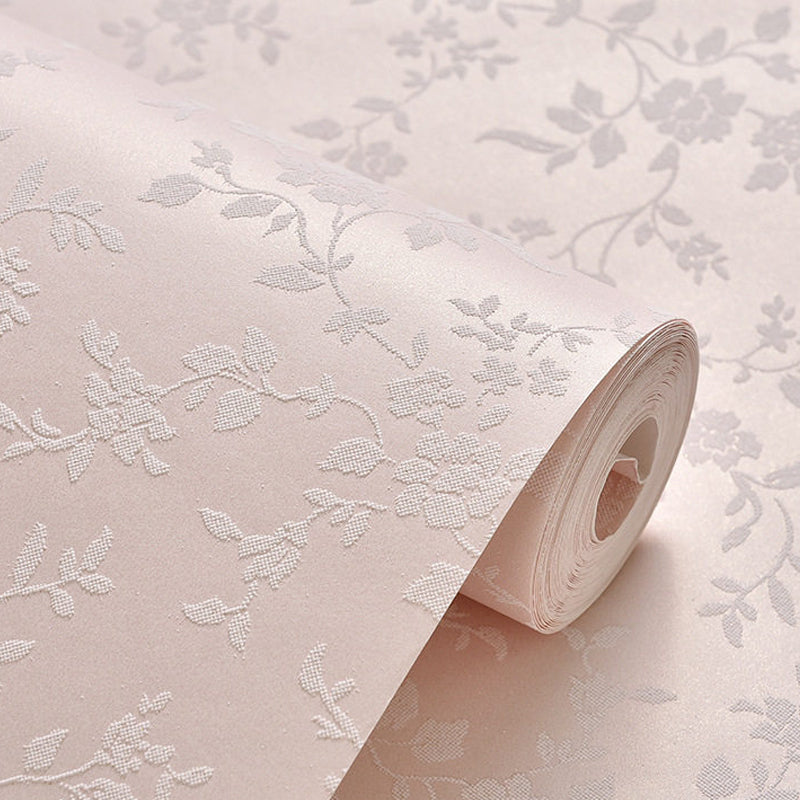 Blumenbedruckter Tapetenroll Rustic Semi-Gloss Wandverkleidung in Pastellfarben für Mädchenzimmer