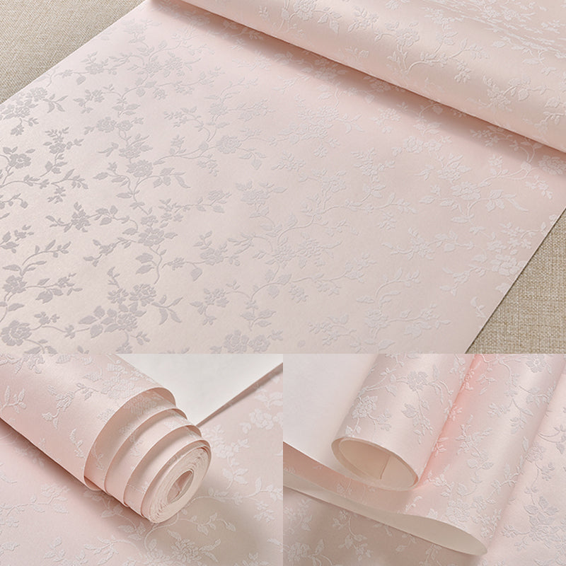 Blumenbedruckter Tapetenroll Rustic Semi-Gloss Wandverkleidung in Pastellfarben für Mädchenzimmer