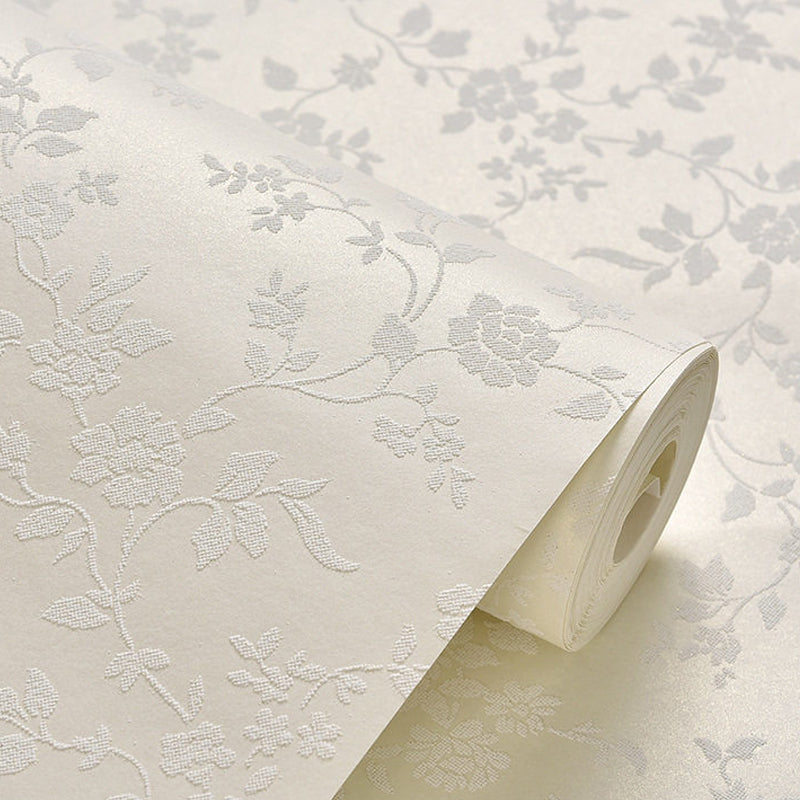 Blumenbedruckter Tapetenroll Rustic Semi-Gloss Wandverkleidung in Pastellfarben für Mädchenzimmer
