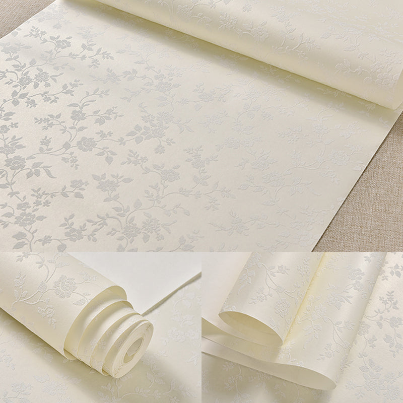 Blumenbedruckter Tapetenroll Rustic Semi-Gloss Wandverkleidung in Pastellfarben für Mädchenzimmer