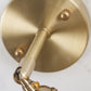 Frendorf | Retro-Stil Radial Wave Wandlampe 1 Kopf Metall Wandmontage Lampe in Messing für Nachttisch