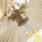 Frendorf | Retro-Stil Radial Wave Wandlampe 1 Kopf Metall Wandmontage Lampe in Messing für Nachttisch
