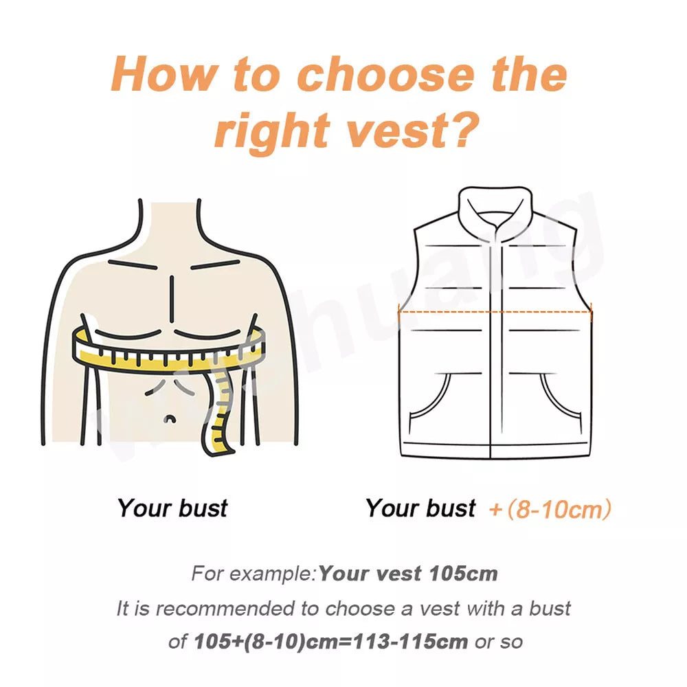 Frendorf | 13-Zonen-Heizweste Warme Winter Elektrische USB Jacke Unisex Körperwarme Jacke US