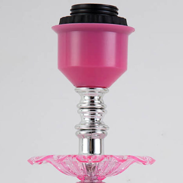 Frendorf | Elarion Glow Tischlampe | Europäisches Design | Stoffschirm & Glasfuß | Dimmbar | Romantische Beleuchtung