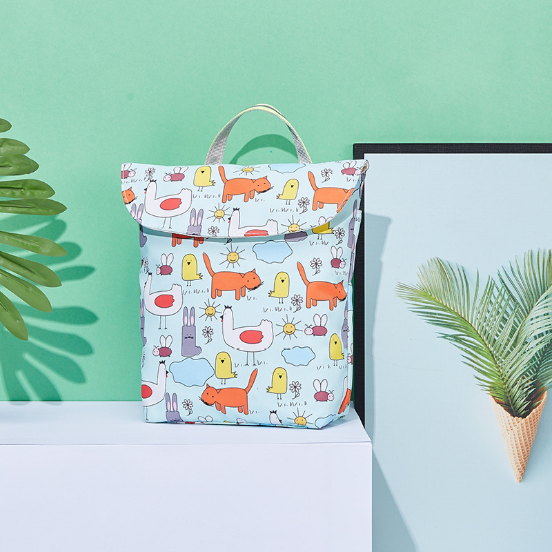 Frendorf | Wasserdichte Windeltasche mit Reißverschluss – Wetbag für Kinderwagen
