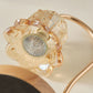Frendorf | ValoraGlow Tischlampe | Modernes Holzdesign | Maiglöckchen-Stil | 1-flammig & Dimmbar