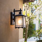 Frendorf | Pavilor Solar Wandlampe | Wasserdicht | Aluminium | Chinesischer Pavillon Stil
